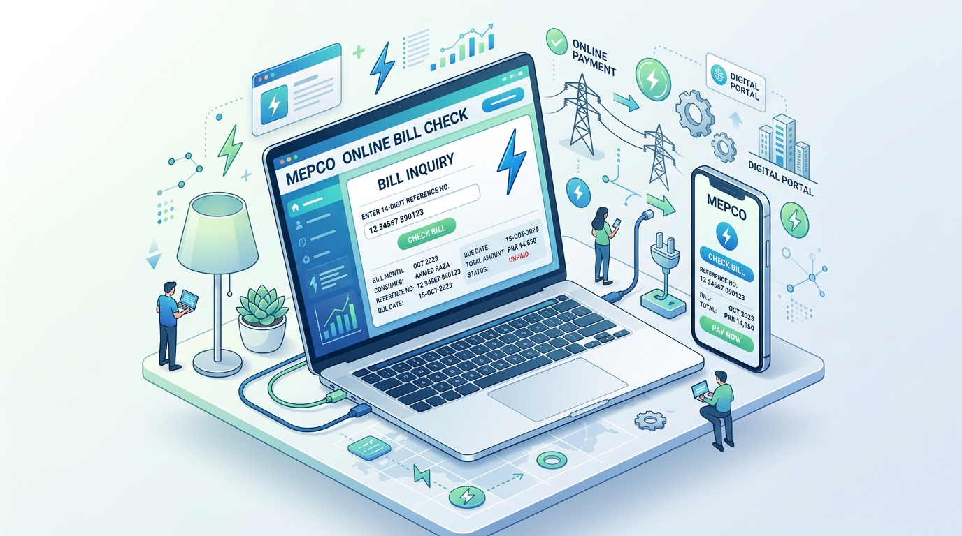 MEPCO Load Extension & Reduction 2026: Online ENC Procedure, Demand Notice Fees & Security Deposit