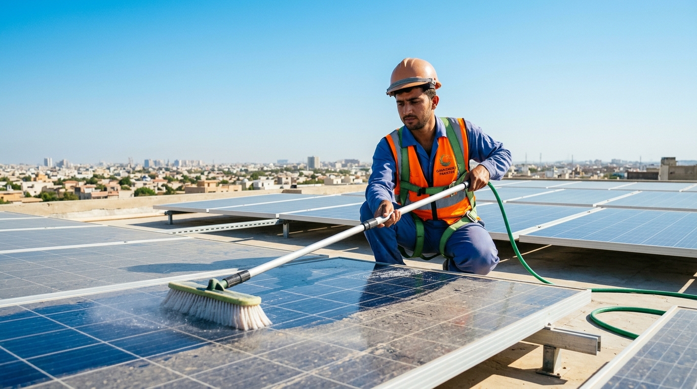 Solar Panel Cleaning Frequency in Pakistan 2026: Smog & Dust Losses Guide