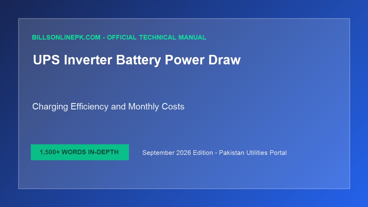 Petrol/Gas Generator vs Solar UPS Running Cost in Pakistan 2026: Hourly Fuel Analysis